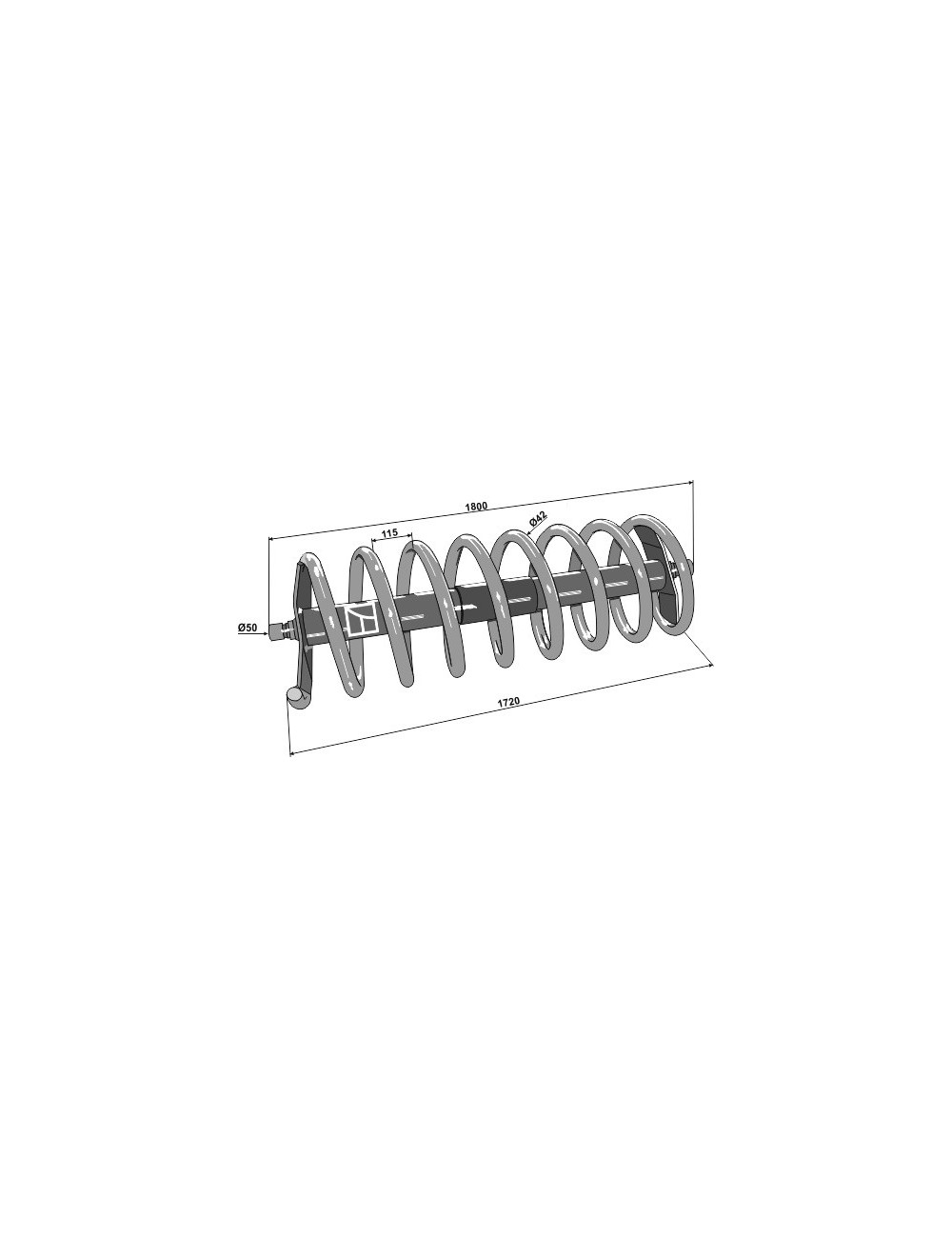 Rouleau spire 3200 - modèle droit