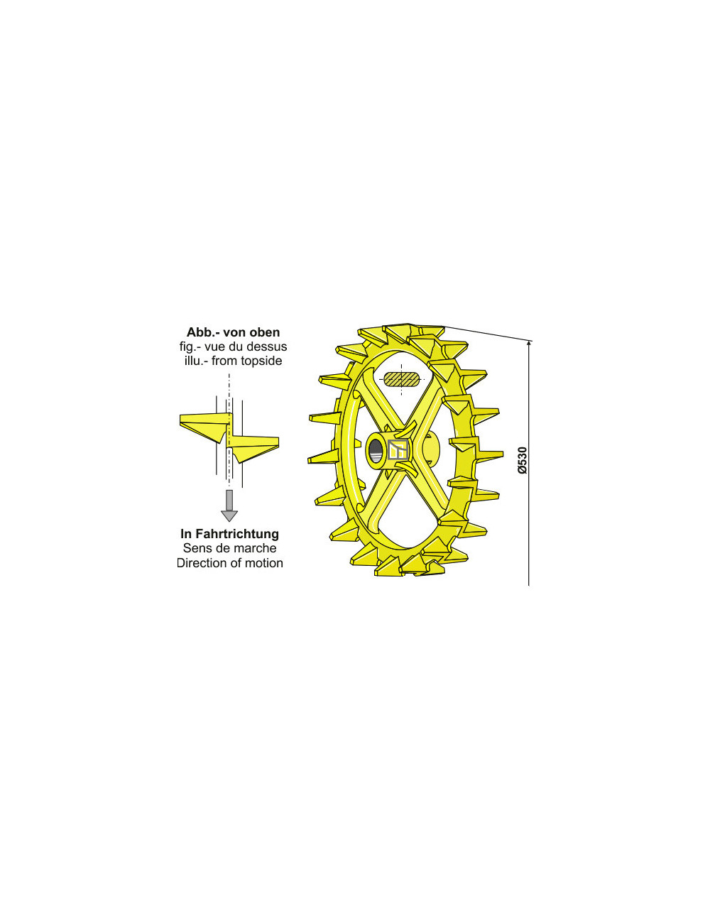 Roue à came - Ø530mm