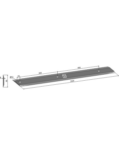 Lame pour rouleaux à lames 1025