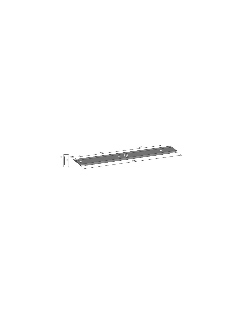 Lame pour rouleaux à lames 1025