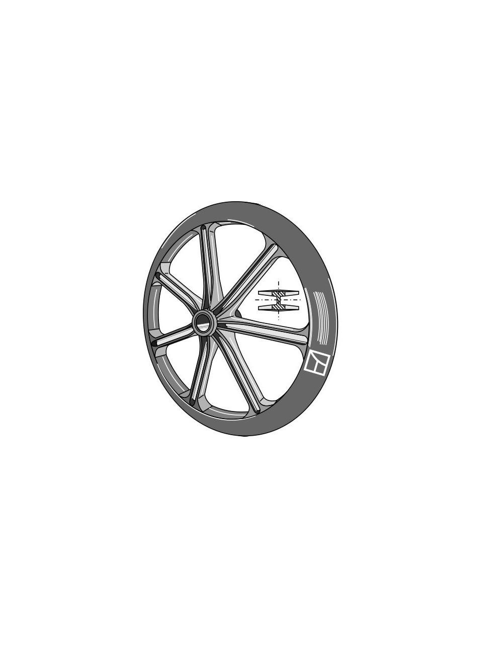 Roue packer - Ø700mm