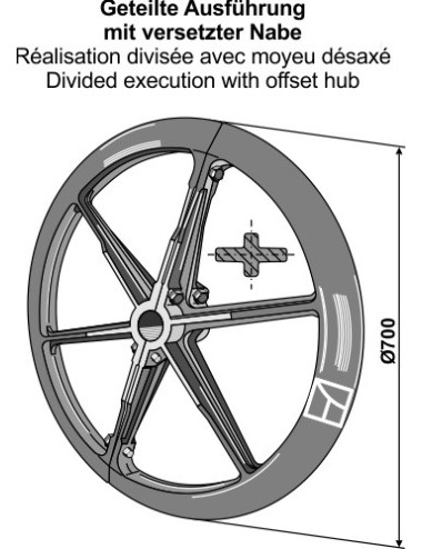 Roue packer - Ø700mm