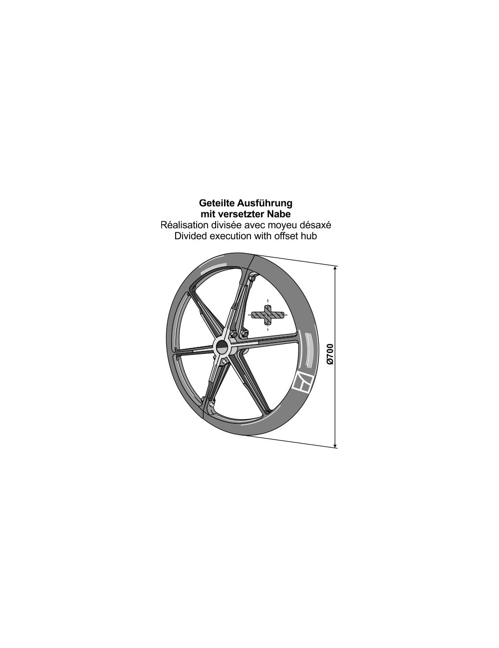 Roue packer - Ø700mm