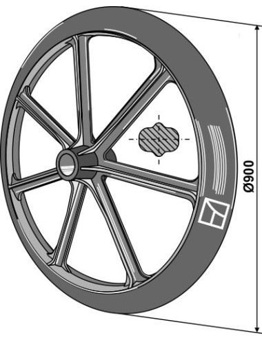 Roue packer - Ø900mm