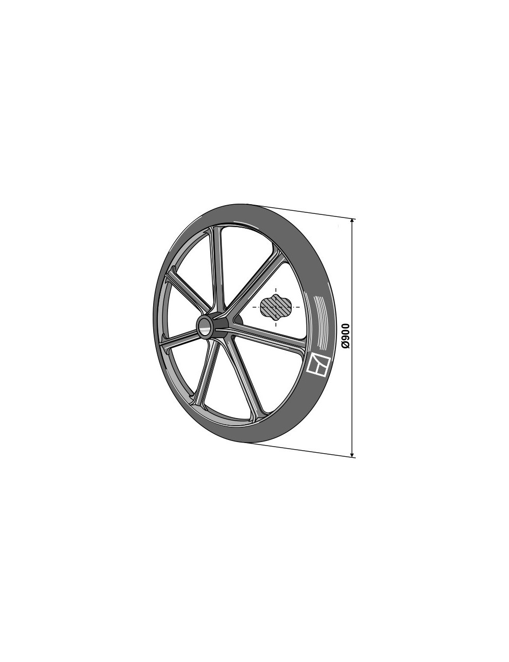 Roue packer - Ø900mm