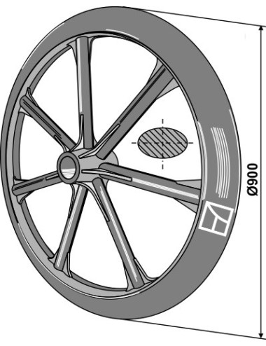 Roue packer - Ø900mm