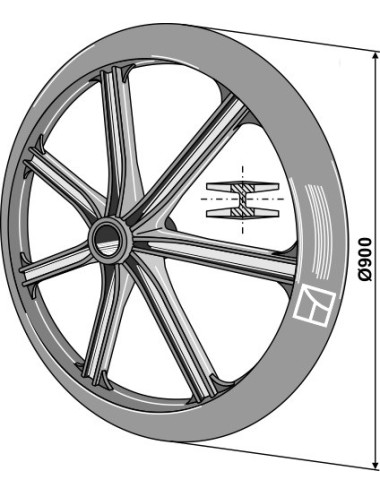 Roue packer - Ø900mm