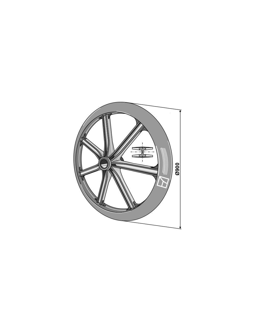 Roue packer - Ø900mm