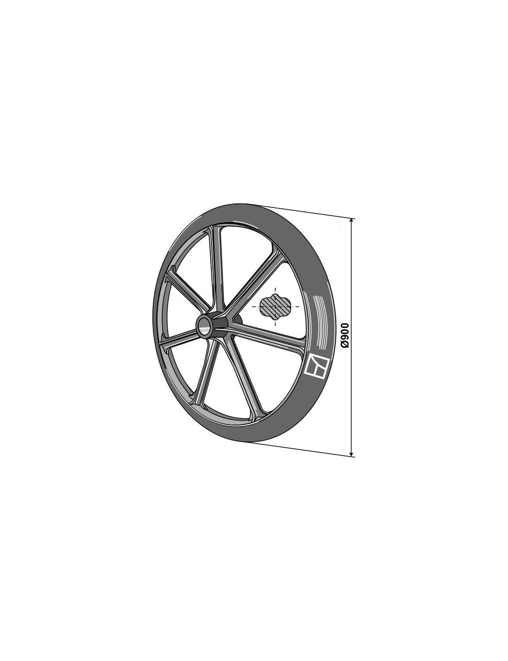 Roue packer - Ø900mm