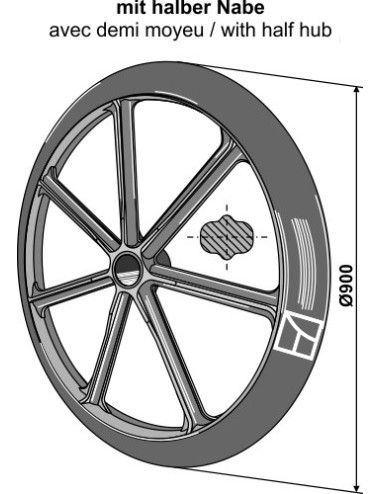 Roue packer - Ø900mm