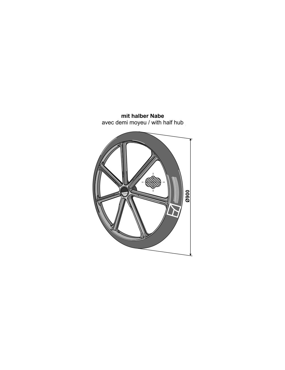 Roue packer - Ø900mm