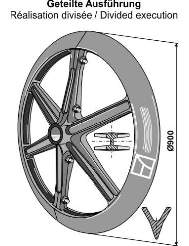 Roue packer - Ø900mm