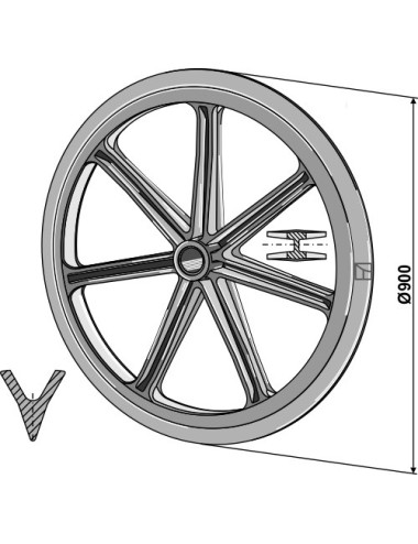 Roue packer - Ø900mm