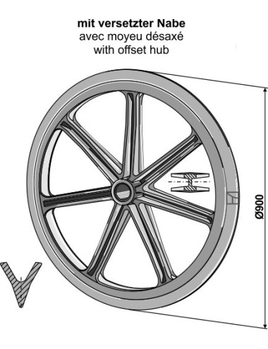 Roue packer - Ø900mm