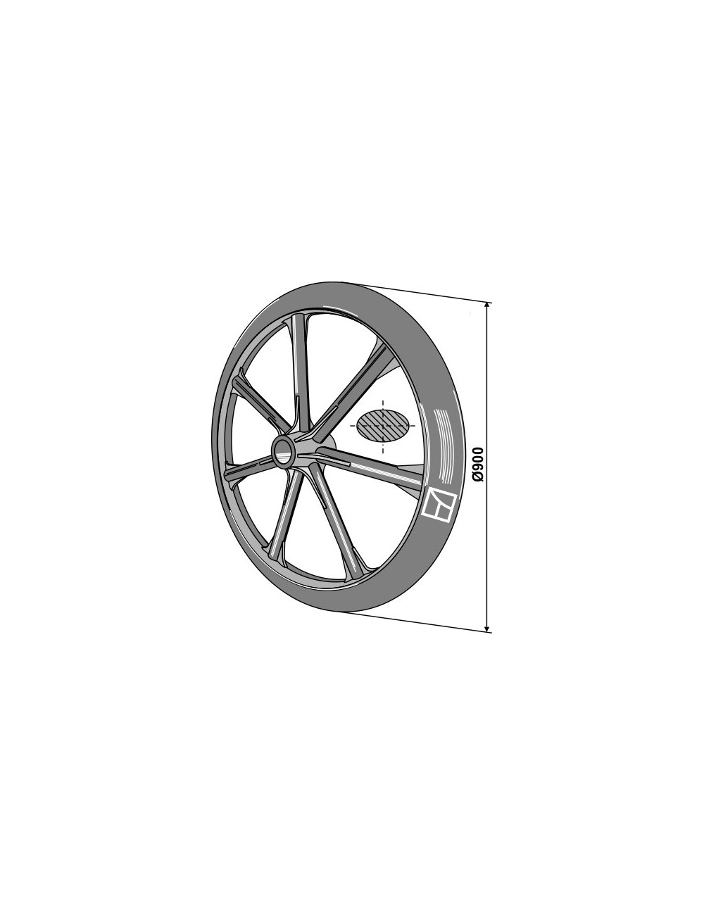 Roue packer - Ø900mm