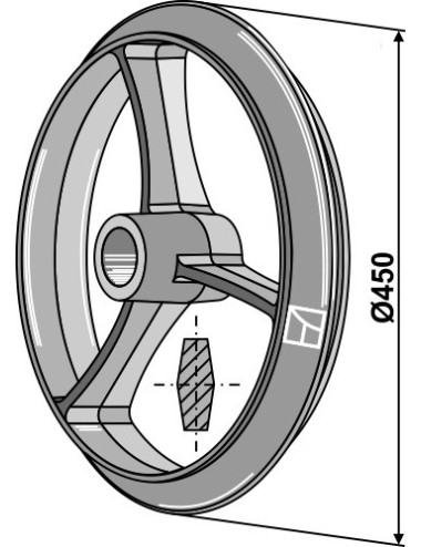 Roue cambridge - Ø450mm