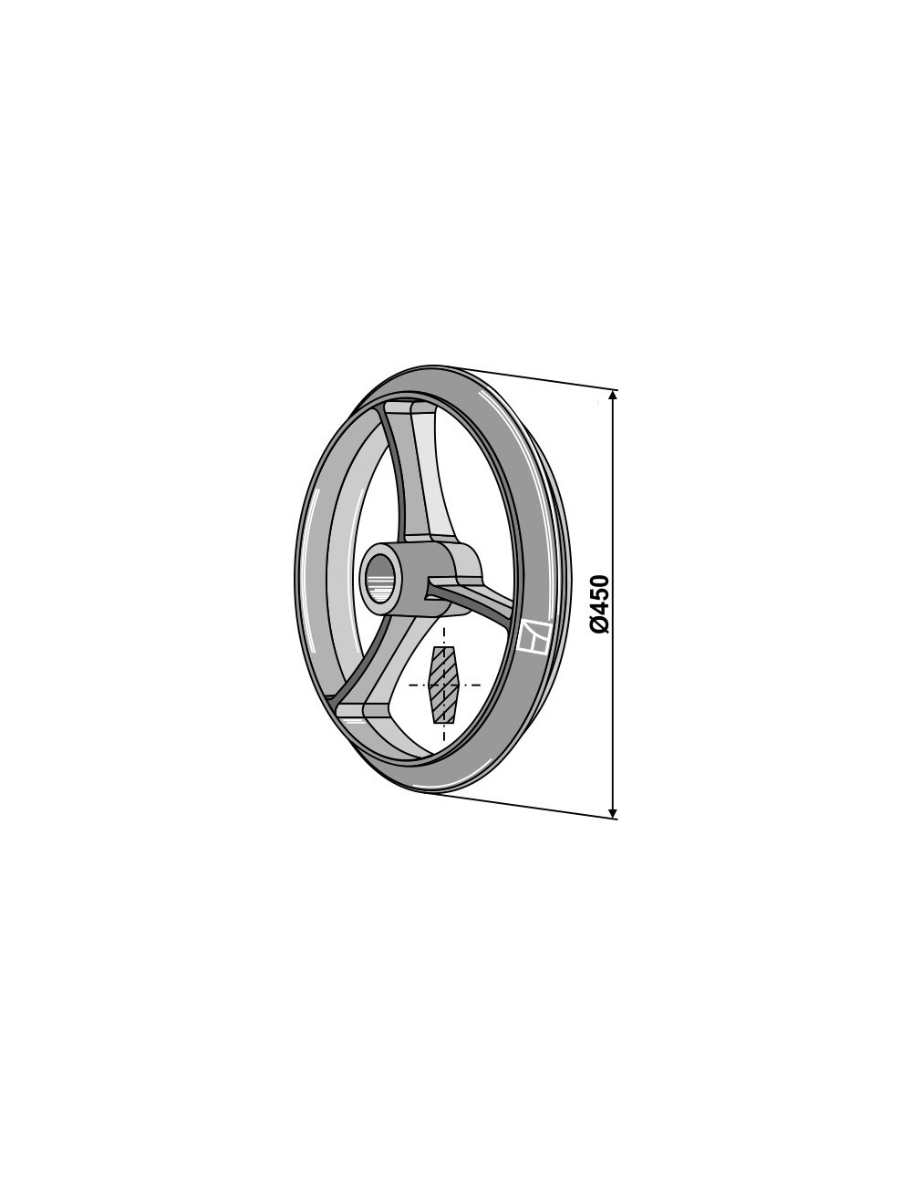 Roue cambridge - Ø450mm