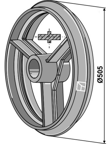 Roue cambridge - Ø505mm
