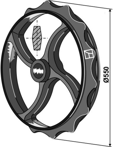Roue cambridge - Ø550mm
