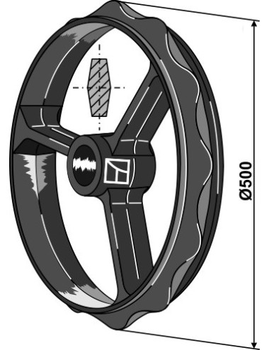 Roue cambridge - Ø500mm