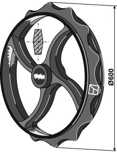 Roue cambridge - Ø600mm