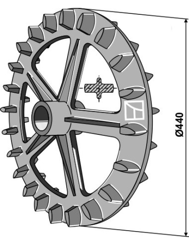 Roue crosskill - Ø440mm