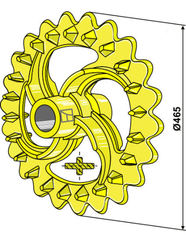 Roue crosskill - Ø470mm