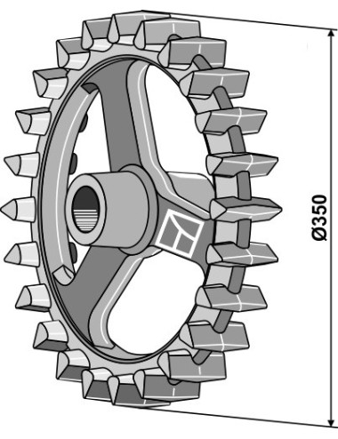 Roue crosskill - Ø350mm