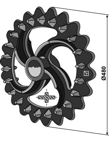 Roue crosskill - Ø480mm