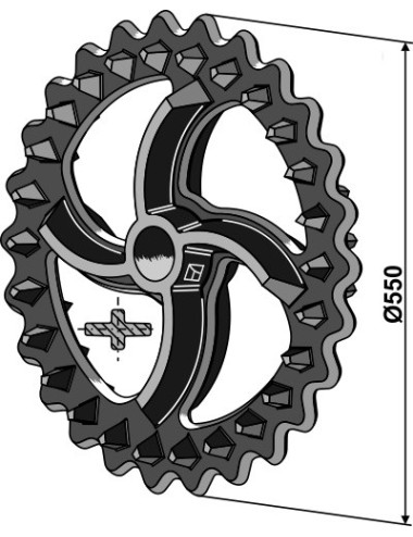 Roue crosskill - Ø550mm