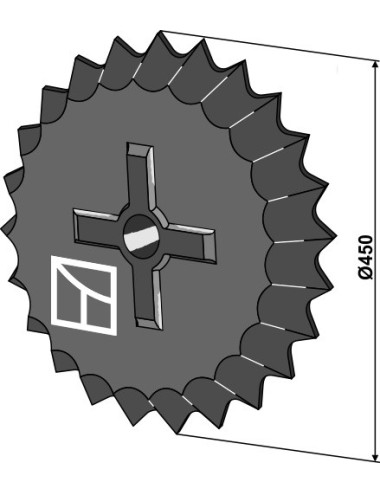 Roue dentée - Ø450mm