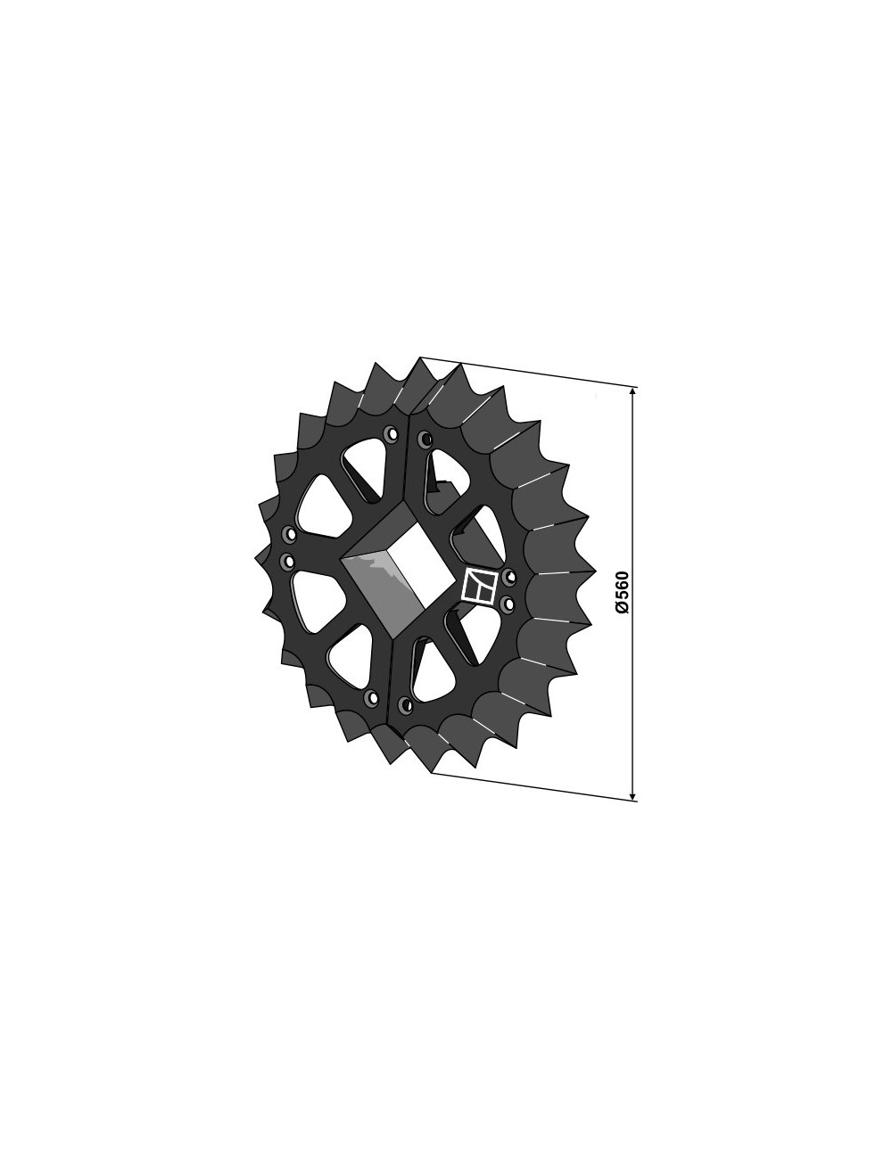 Roue dentée - Ø560mm