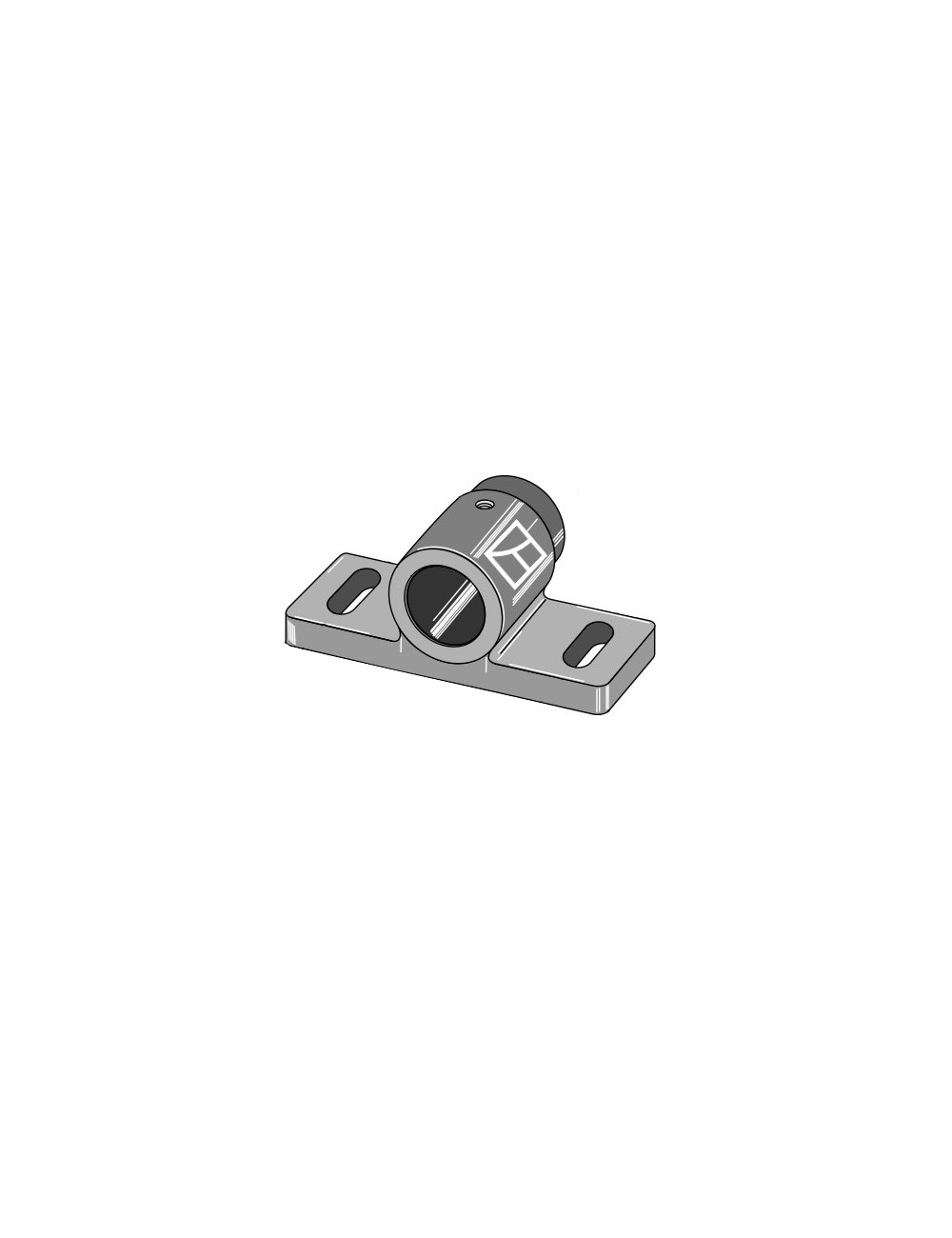 Palier glisseur pour assemblage sur arbre rond Ø60mm