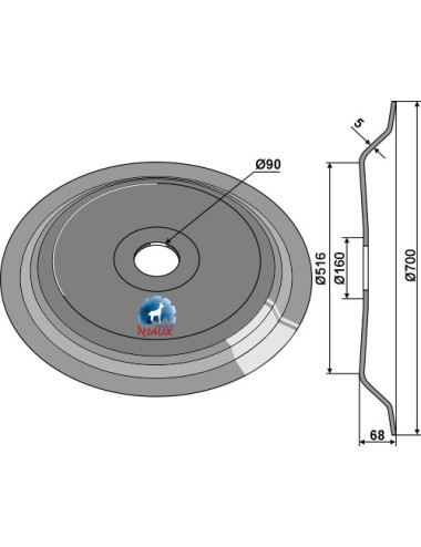 Roue-DD Ø700x5