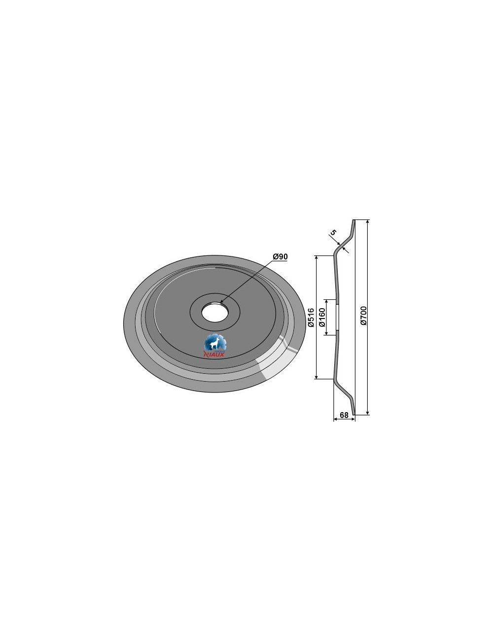 Roue-DD Ø700x5