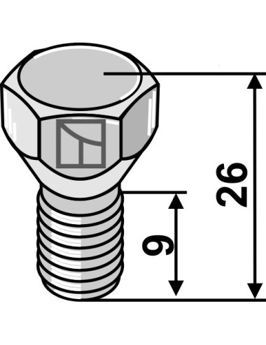 Boulon M12x1,25