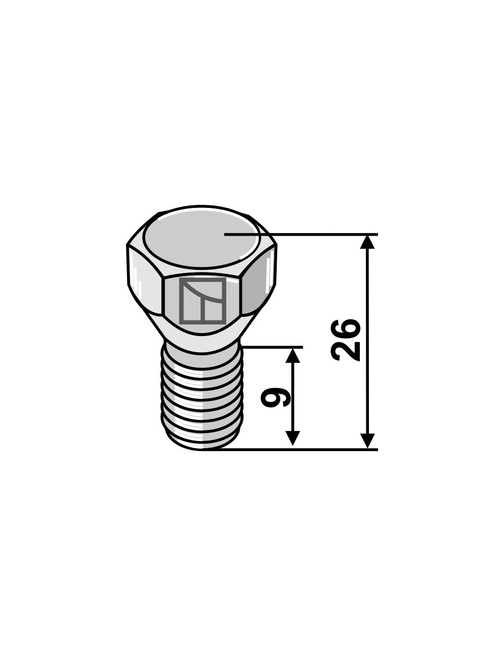 Boulon M12x1,25