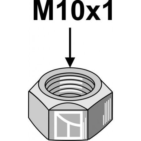 Écrou à freinage interne - M10x1