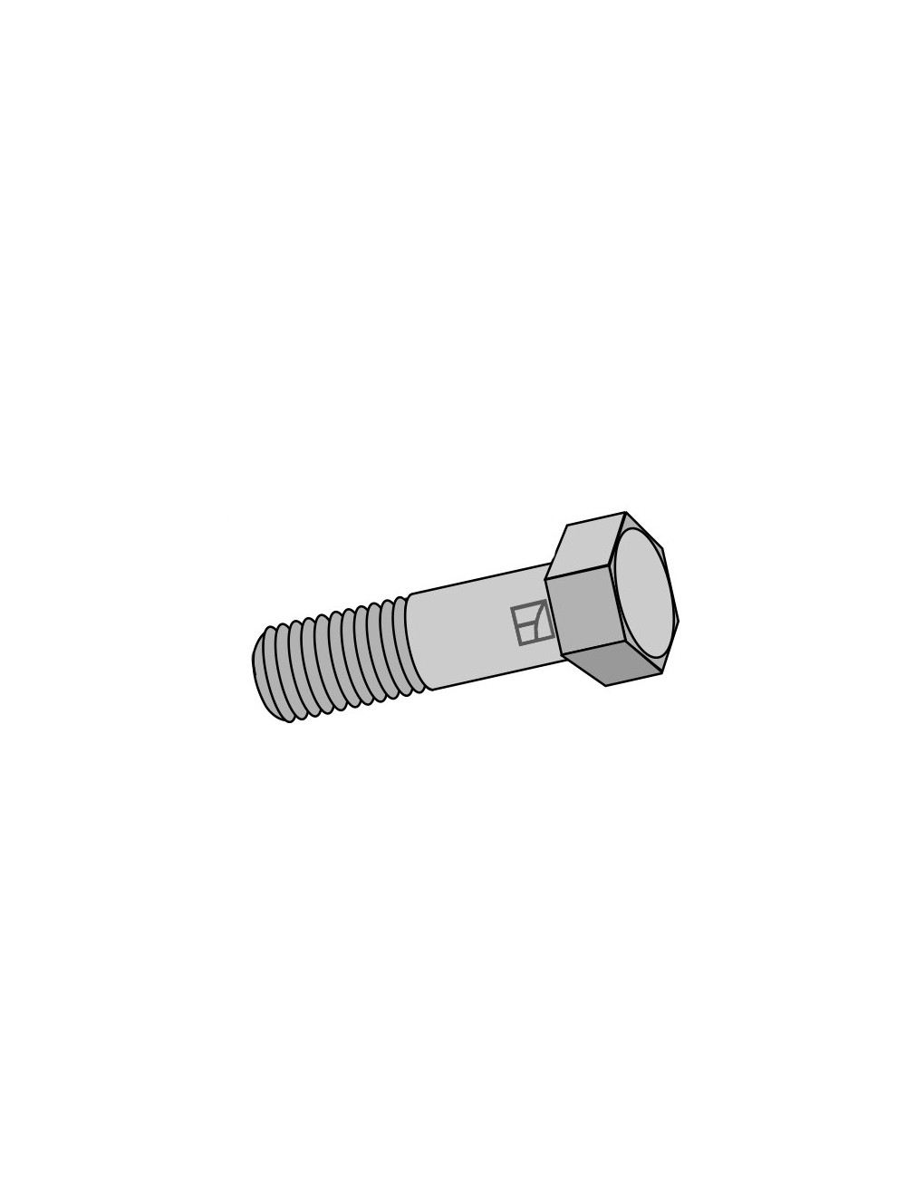 Boulon à tête hexagonale avec filet fin - M18x1,5x60 - 10.9