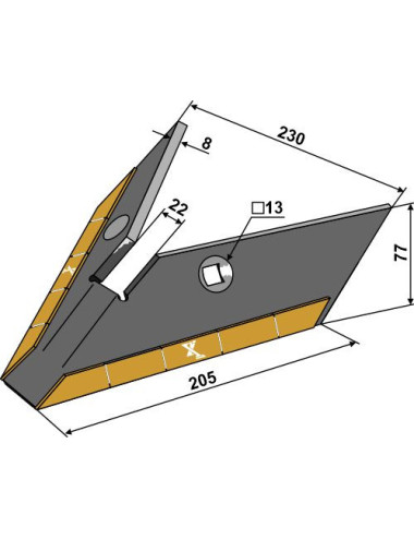 Aileron Hi Lift - Carbure