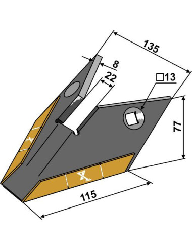 Aileron Hi Lift - Carbure