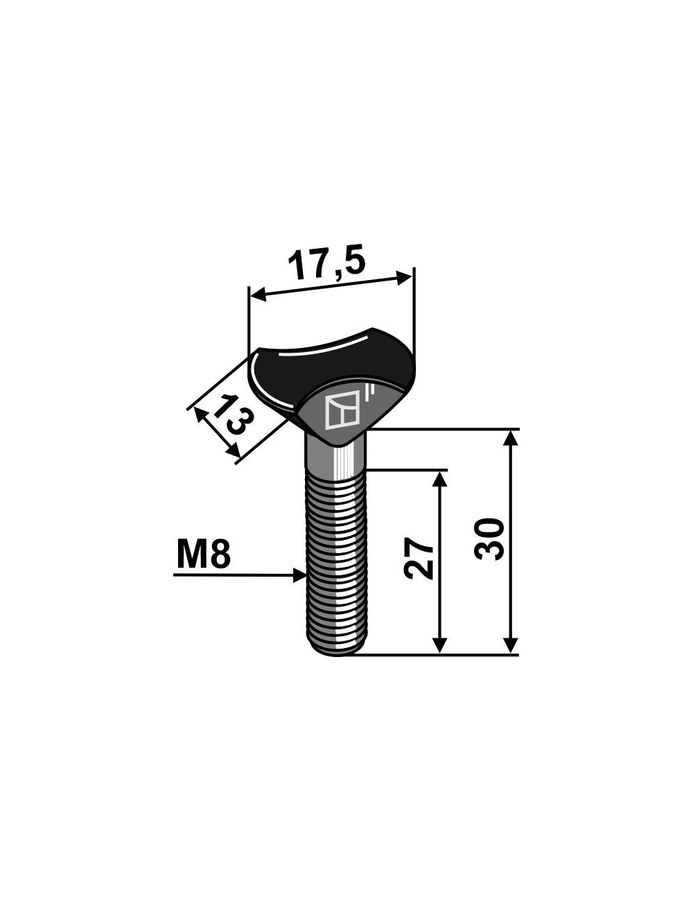 Boulon pour chaînes