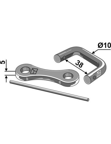 Raccord pour chaîne Ø10