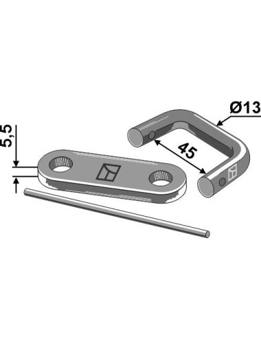 Raccord pour chaîne Ø13