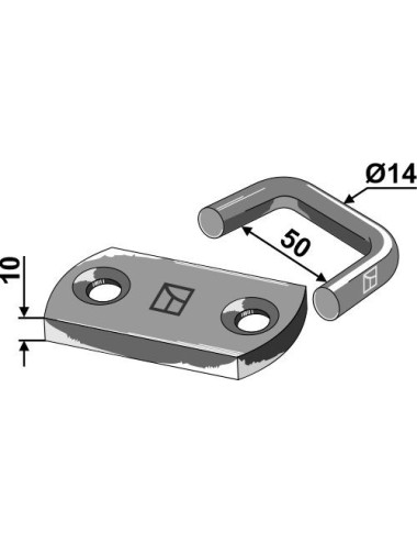 Raccord pour chaîne Ø14