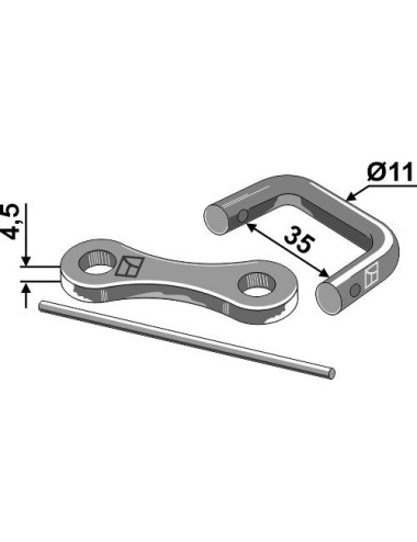 Raccord pour chaîne  Ø11