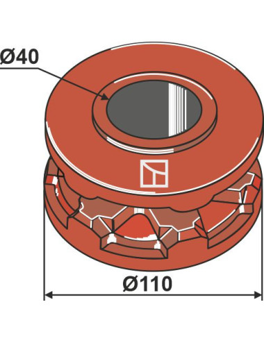 Pignon à chaîne Ø110