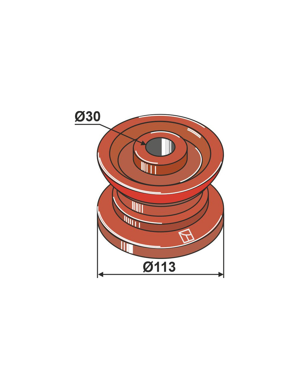 Poulie de guidage 113 x 30