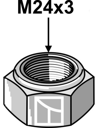 Écrou à freinage interne M24x3