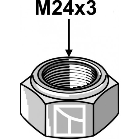 Écrou à freinage interne M24x3